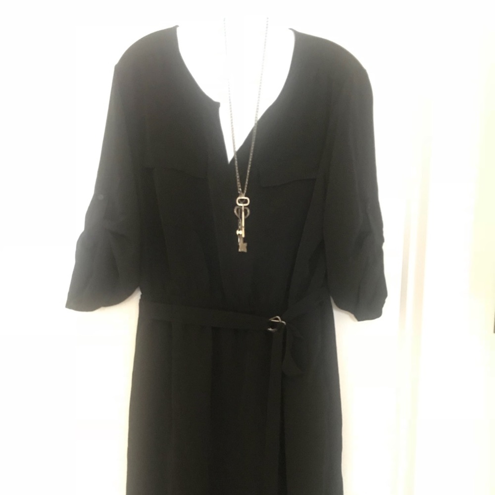 Black one piece dress